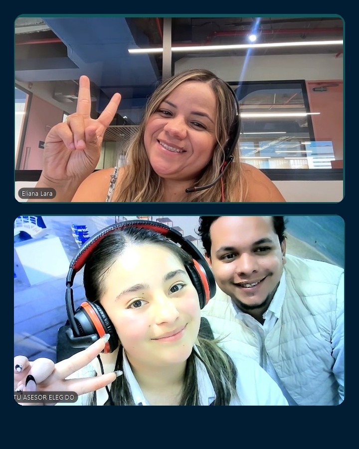 Asesoría por videollamada de la clienta Eliana Lara con el equipo de Link King Travel