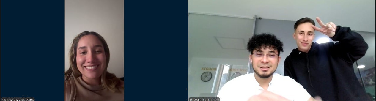 Stephany Tavera Motta, en su asesoría por videollamada con el equipo de Link King Travel